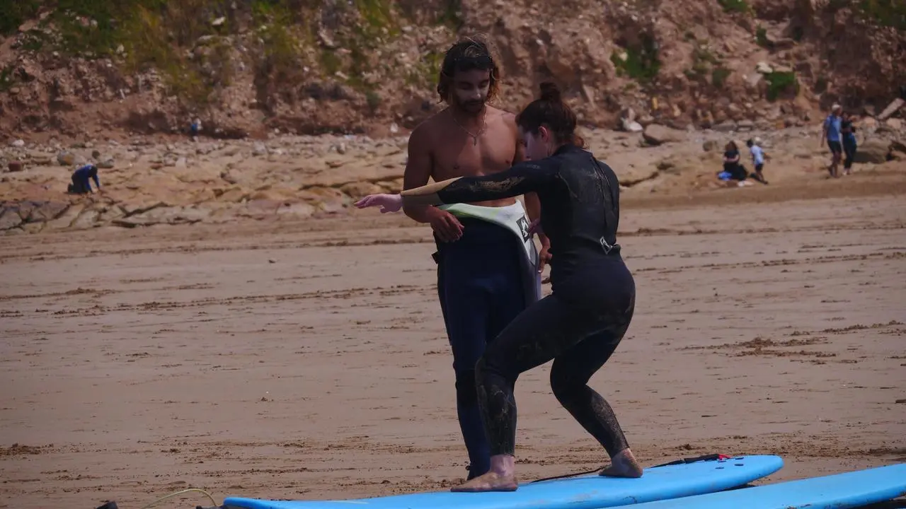 Surf coaching with local instructors